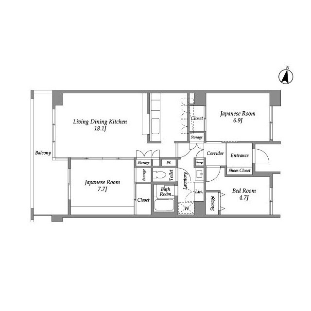 テレパレス西千葉の物件間取画像