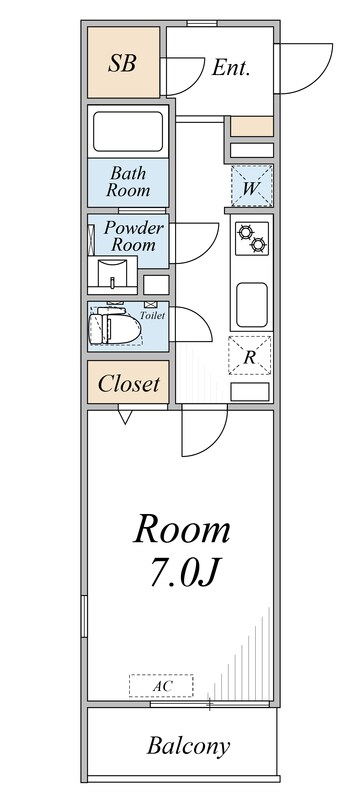 ガーデン アステリア 西千葉の物件間取画像