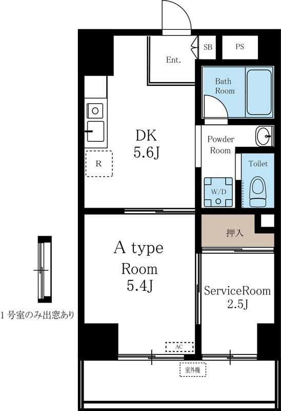勝山ビルの物件間取画像