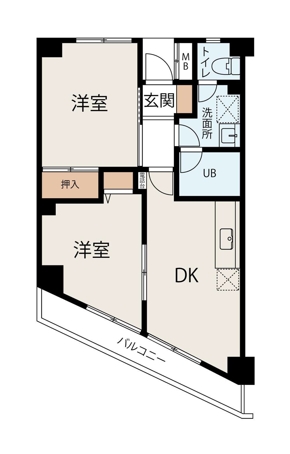 アンリベールIの物件間取画像