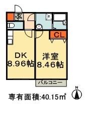 カムフォート登戸IIIの物件間取画像