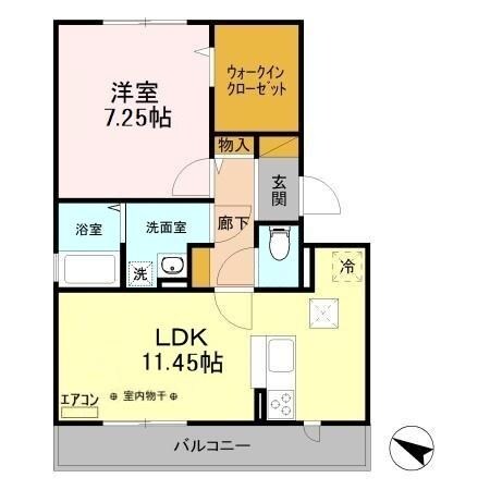 スカイパレット B棟の物件間取画像