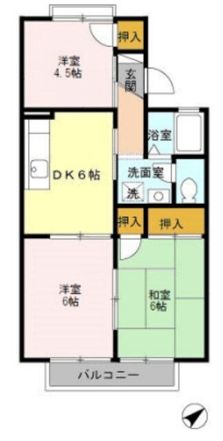 ファーストヴューラ六番館の物件間取画像