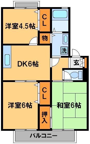 パレドリュンヌの物件間取画像