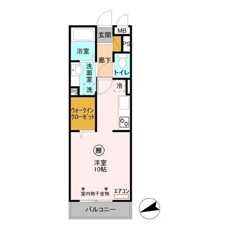 メルヴェーユ花水木 Iの物件間取画像