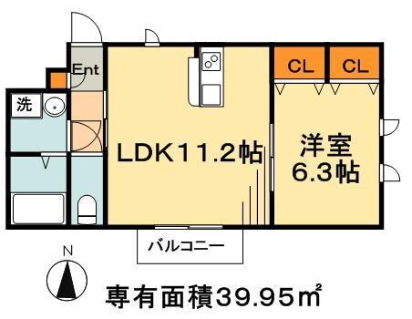 クレール東新小岩の物件間取画像