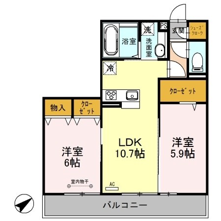 プルメリアの物件間取画像