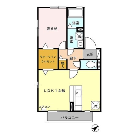スプリングコートの物件間取画像