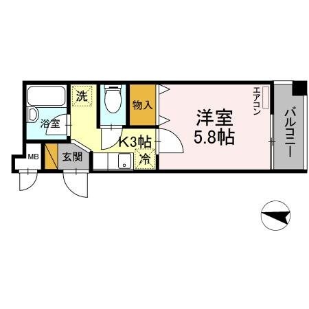 ヴァルキューレ大日の物件間取画像