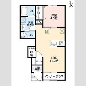 リーブルファイン若葉桜木の物件間取画像
