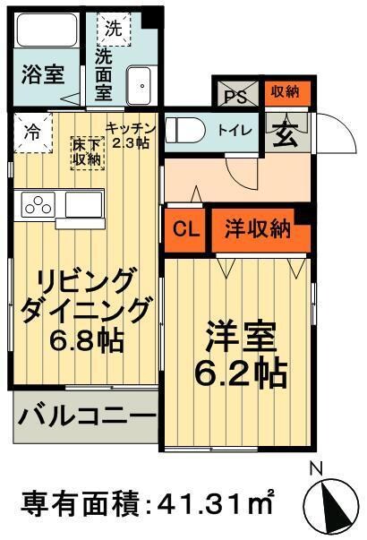 グリシナの物件間取画像