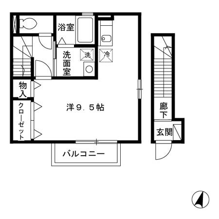 ピースサルの物件間取画像