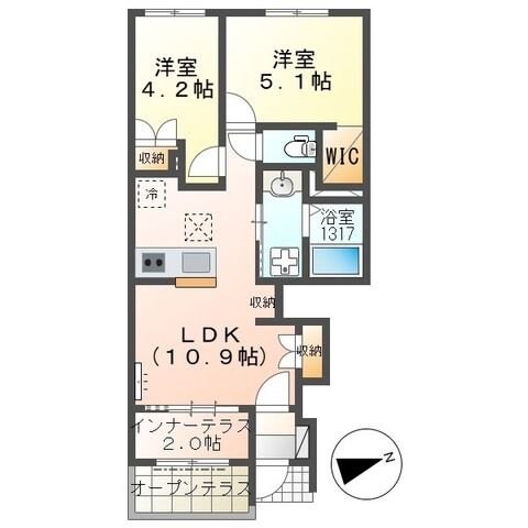 Colza(コルザ)の物件間取画像