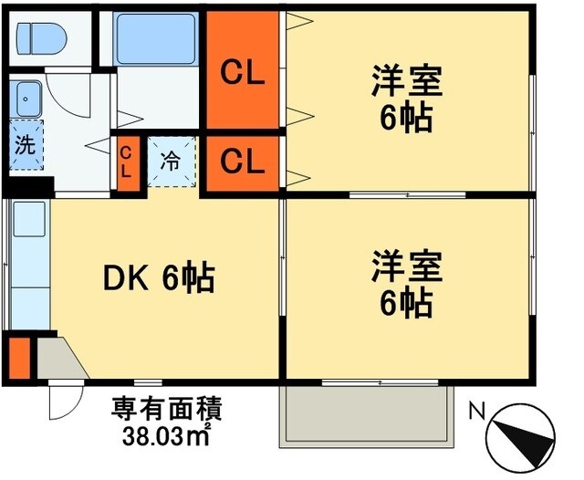 サニーハウスCの物件間取画像