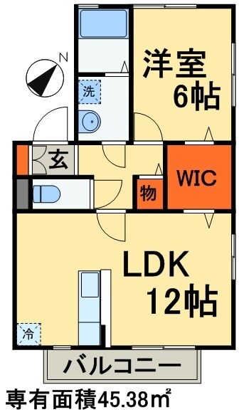 スプリングコートの物件間取画像