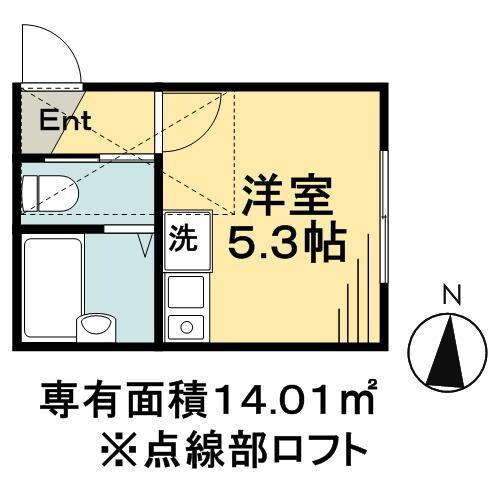 ラ・ムエット立石の物件間取画像