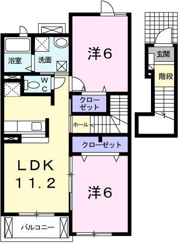 プリムローズの物件間取画像