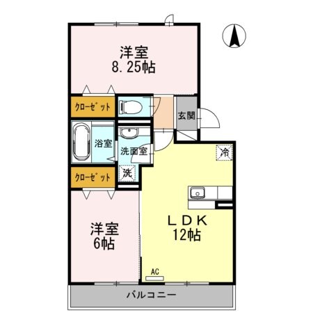 PORTE BLEUEの物件間取画像