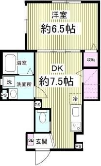 クレアス北松戸の物件間取画像