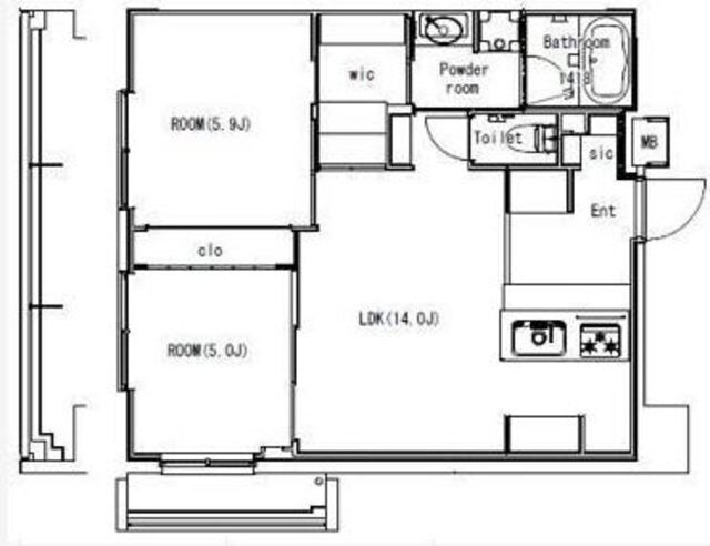 ART RESIDENCE IN MISATO CHU_Oの物件間取画像