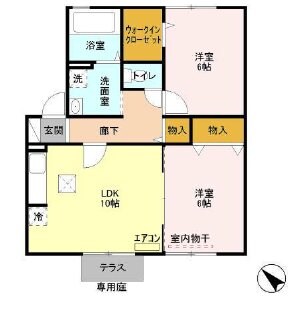 K・ファミリアの物件間取画像