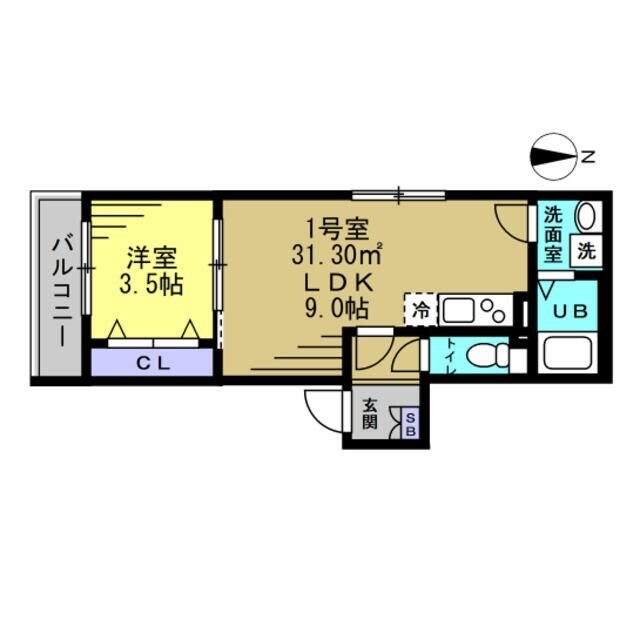 ベルシャンテ八千代台の物件間取画像