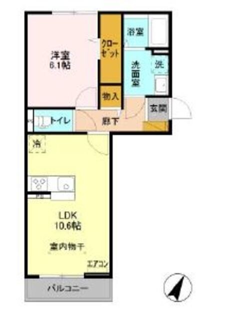 ライフマンションBの物件間取画像