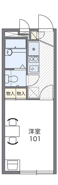 レオパレススカイピア21の物件間取画像