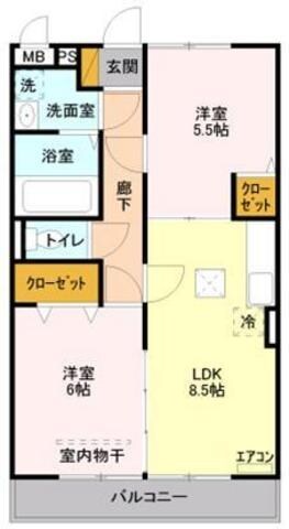 アヴァンセーヌ草加の物件間取画像