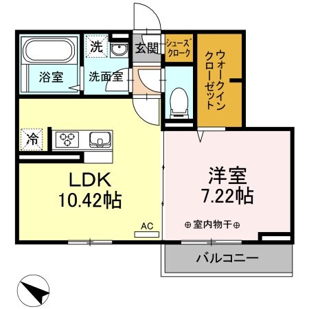 クレールXの物件間取画像