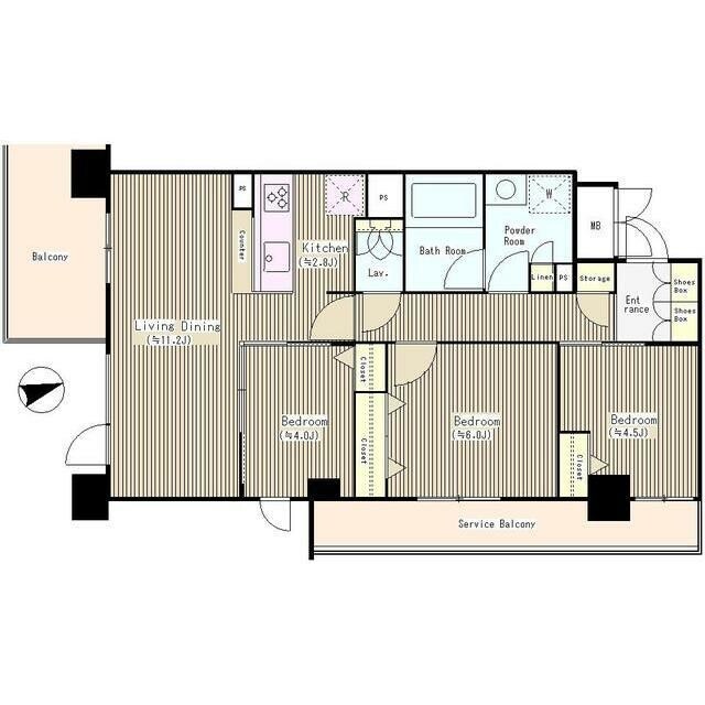 ベルヴュコート津田沼の物件間取画像