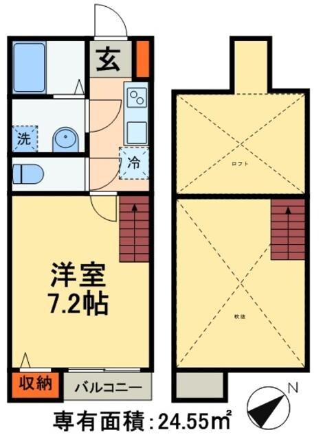 アレーゼ津田沼の物件間取画像