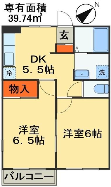 KAKUSAN弐番館の物件間取画像