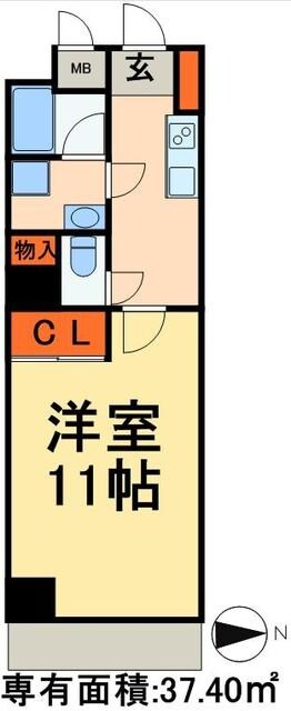 アンジュフローリアの物件間取画像