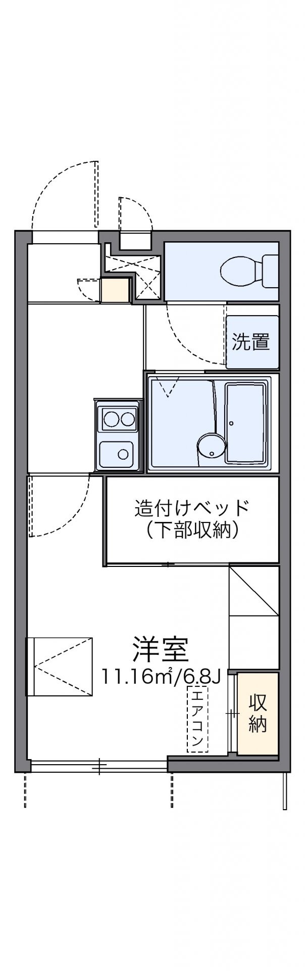 レオパレスさくらの物件間取画像