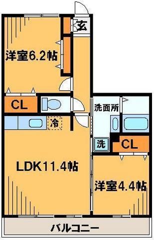 リヴェール星久喜 の物件間取画像