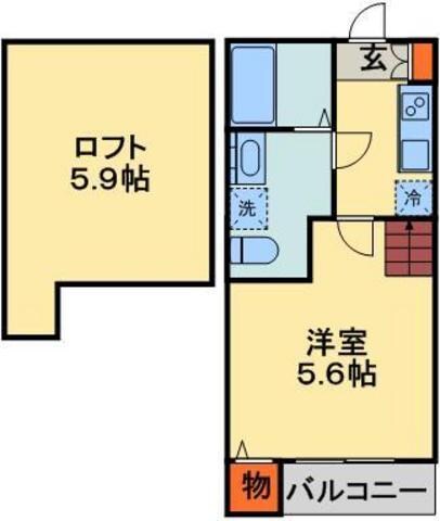 レフィナードカメオカの物件間取画像