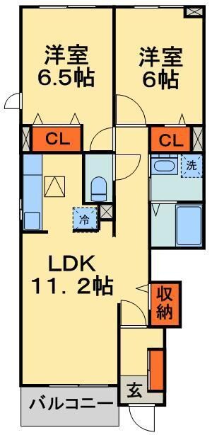 エクセランBの物件間取画像