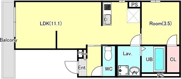 YURION蘇我の物件間取画像