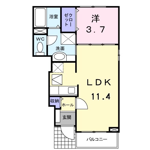 エスポワールの物件間取画像