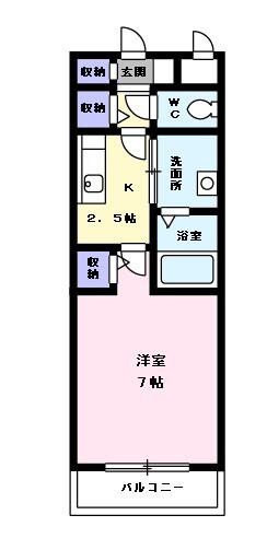 セモア中山の物件間取画像
