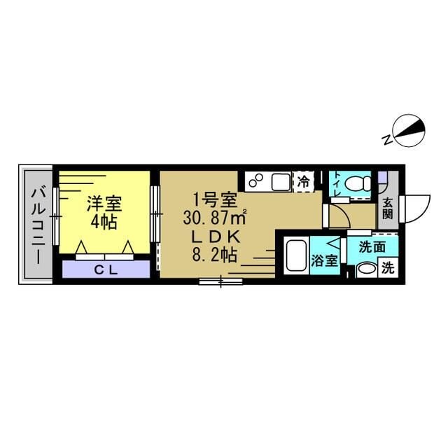 プラリヴェールコートの物件間取画像