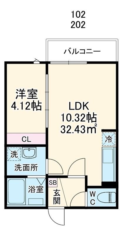 GRADUS祐光(祐光1丁目)の物件間取画像
