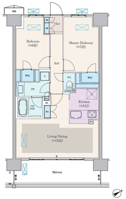 ロイヤルパークス船橋の物件間取画像