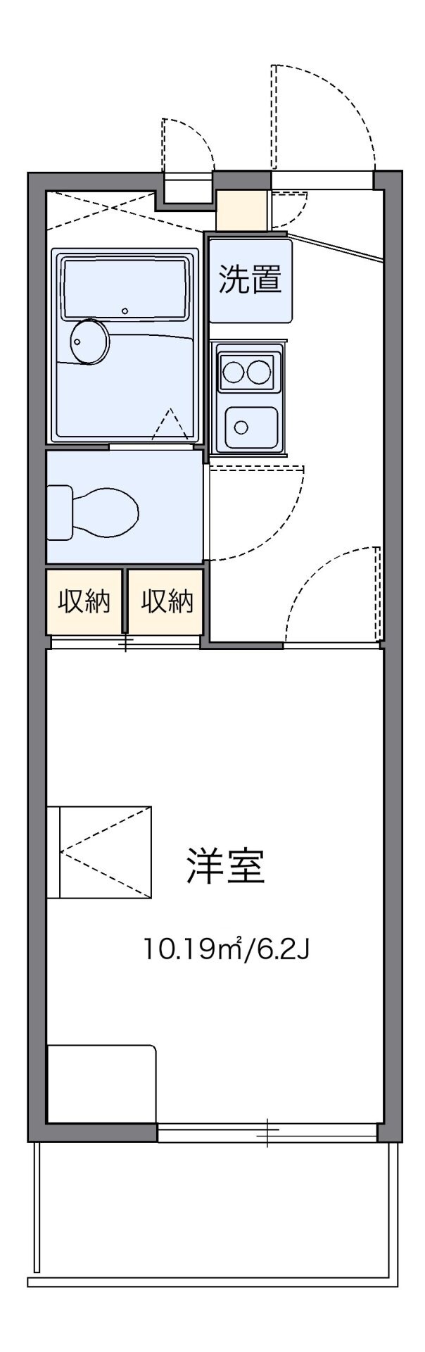 レオパレスクラッセの物件間取画像