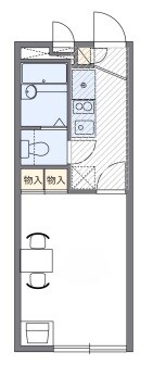 レオパレスフォレスト21Aの物件間取画像