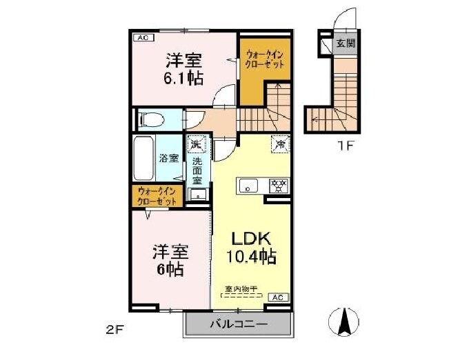 D-ROOMあさかや IIの物件間取画像