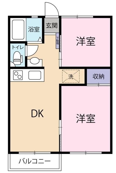 コーポサンライズの物件間取画像