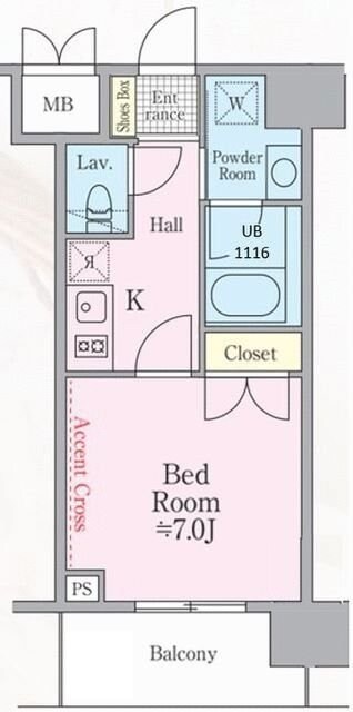 ソライエアイル新河岸の物件間取画像