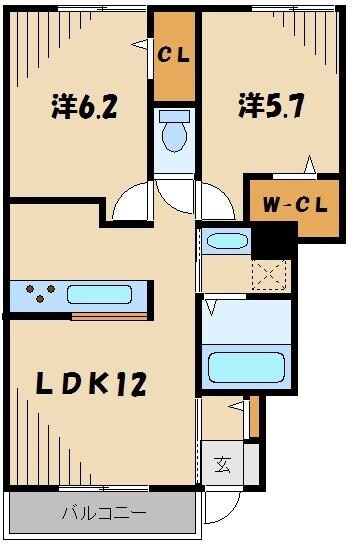 ベナードの物件間取画像